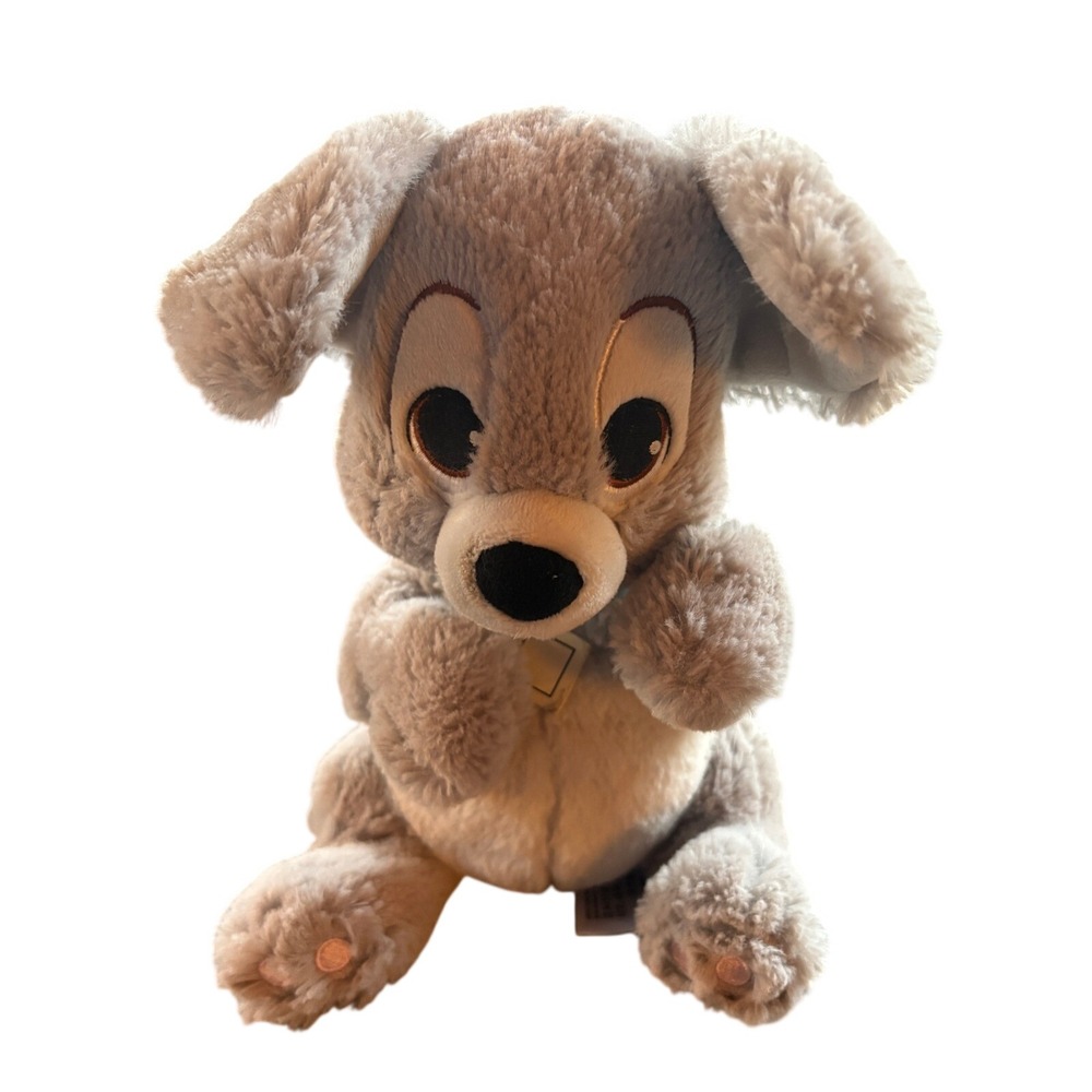 Disney Lady and the Tramp Scamp‎ Plush Dog Toy Stuffed Animal Gray